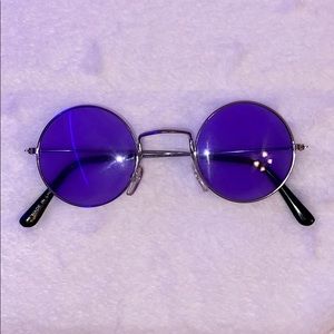 Lilac Blue John Lennon glasses☁️⛓🧿⛓☁️